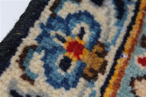 Kashan Blue Hand Knotted 88 X 142 Area Rug 100-27948 Image 5
