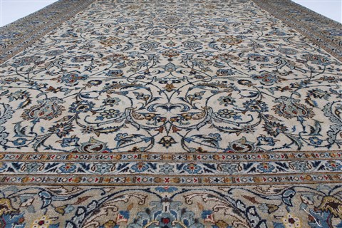 Kashan Blue Hand Knotted 88 X 142 Area Rug 100-27948 Image 9