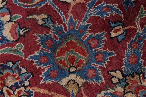 Yazd Blue Hand Knotted 81 X 114 Area Rug 100-27949 Image 12