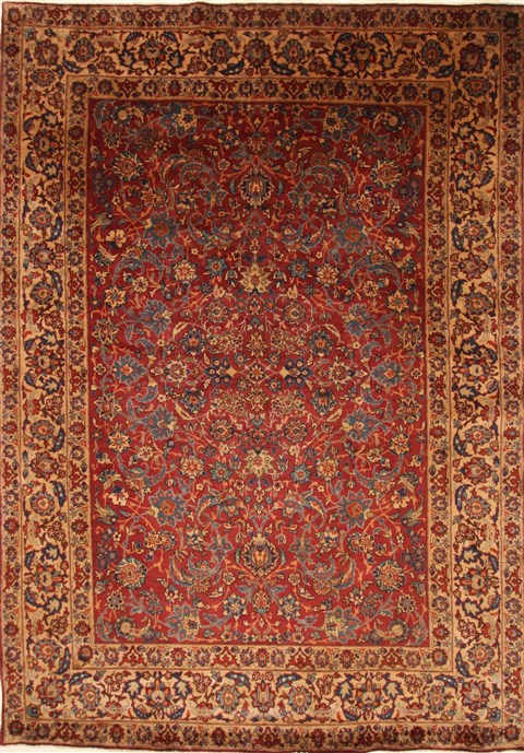Yazd Blue Hand Knotted 81 X 114 Area Rug 100-27949 Image 0