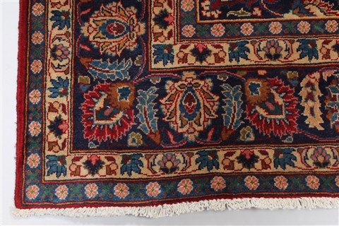 Mashad Red Hand Knotted 64 X 100  Area Rug 100-27950 Image 10