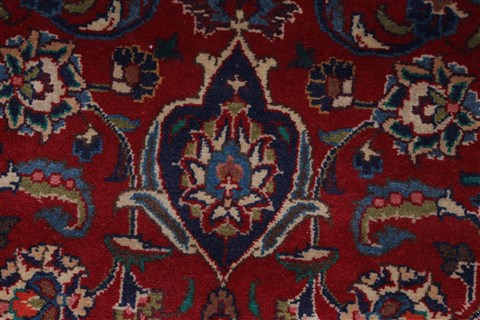 Mashad Red Hand Knotted 64 X 100  Area Rug 100-27950 Image 12