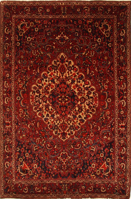 Bakhtiar Red Hand Knotted 73 X 108 Area Rug 100-27953 Image 0