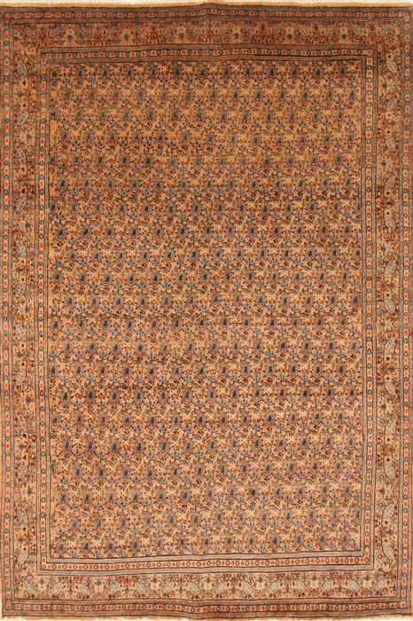 Mood Blue Hand Knotted 73 X 101 Area Rug 100-27954 Image 0