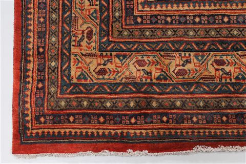 Arak Beige Hand Knotted 72 X 104 Area Rug 100-27955 Image 9