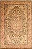 Tabriz Purple Hand Knotted 66 X 86 Area Rug 100-27958 Thumb 0