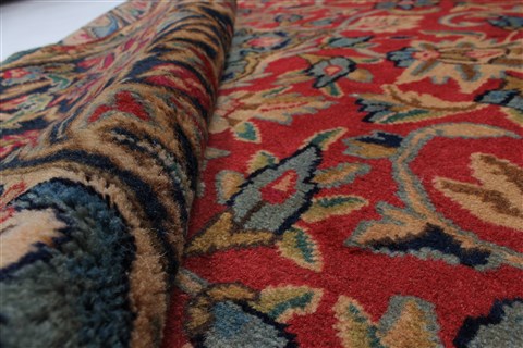 Kerman Red Hand Knotted 78 X 118 Area Rug 100-27965 Image 1