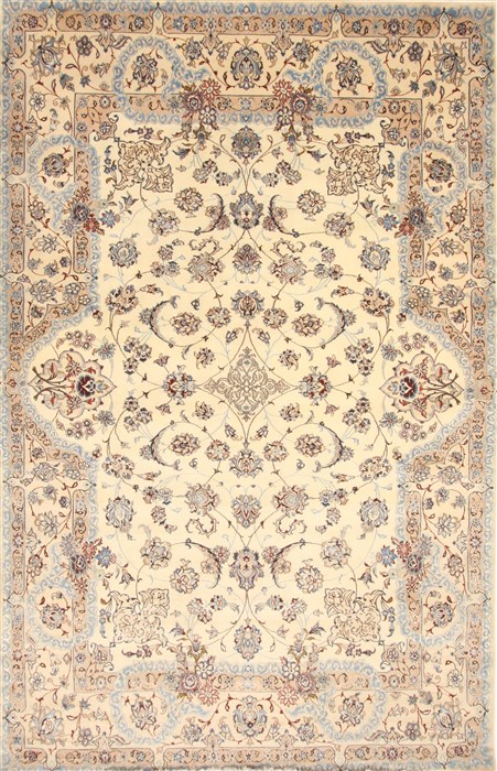 Nain Blue Hand Knotted 68 X 101 Area Rug 100-27966 Image 0