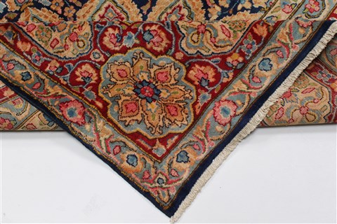 Kerman Beige Hand Knotted 94 X 129 Area Rug 100-27967 Image 3