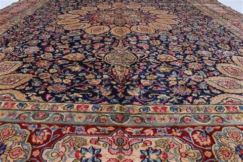 Kerman Beige Hand Knotted 94 X 129 Area Rug 100-27967 Image 5