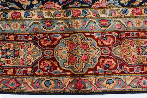 Kerman Beige Hand Knotted 94 X 129 Area Rug 100-27967 Image 6