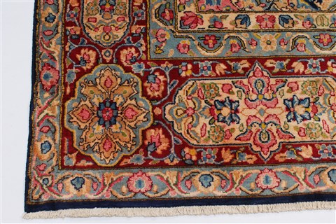 Kerman Beige Hand Knotted 94 X 129 Area Rug 100-27967 Image 8