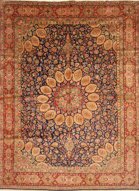 Kerman Beige Hand Knotted 94 X 129 Area Rug 100-27967 Image 0