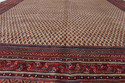 Arak Beige Hand Knotted 98 X 130 Area Rug 100-27969 Image 6