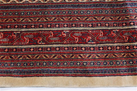 Arak Beige Hand Knotted 98 X 130 Area Rug 100-27969 Image 7