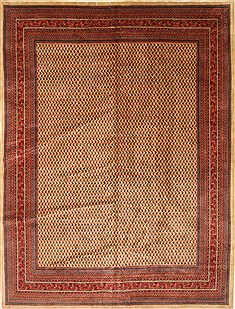 Arak Beige Hand Knotted 9'8" X 13'0"  Area Rug 100-27969