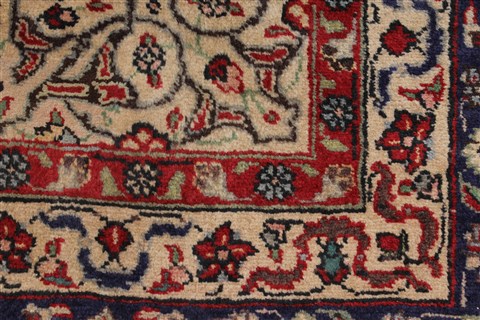 Tabriz Blue Hand Knotted 98 X 128 Area Rug 100-27970 Image 11