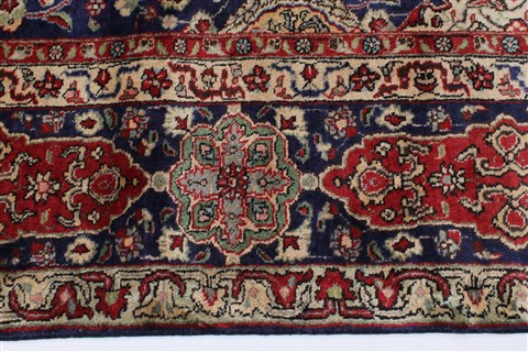 Tabriz Blue Hand Knotted 98 X 128 Area Rug 100-27970 Image 6