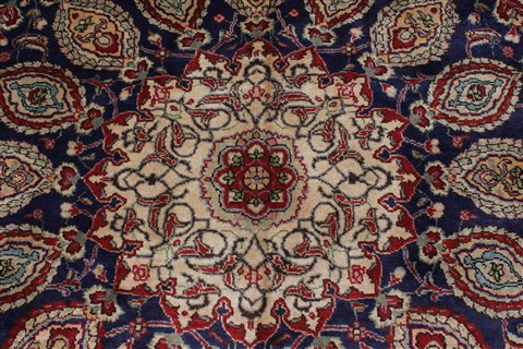 Tabriz Blue Hand Knotted 98 X 128 Area Rug 100-27970 Image 7