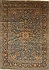 Kashan Beige Hand Knotted 94 X 134 Area Rug 100-27971 Thumb 0