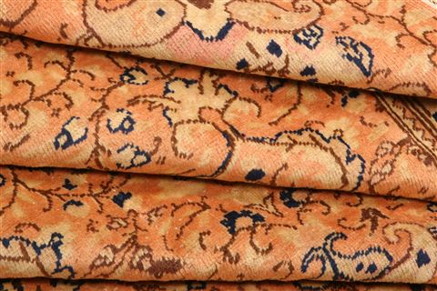 Kayseri Orange Hand Knotted 95 X 140 Area Rug 253-27972 Image 3