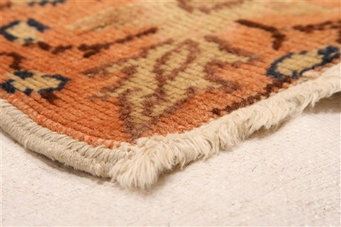 Kayseri Orange Hand Knotted 95 X 140 Area Rug 253-27972 Image 6