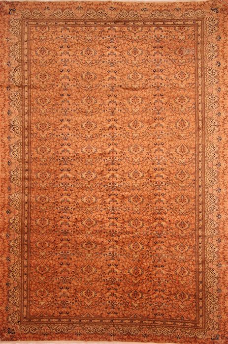 Kayseri Orange Hand Knotted 95 X 140 Area Rug 253-27972 Image 0