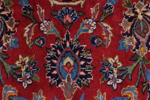 Kashan Red Hand Knotted 96 X 130 Area Rug 100-27977 Image 10