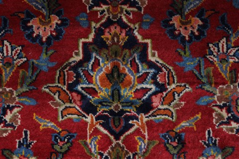 Kashan Red Hand Knotted 96 X 130 Area Rug 100-27977 Image 11