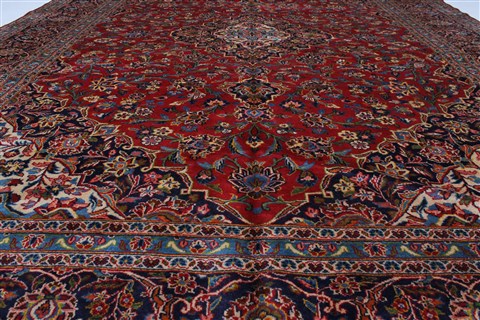 Kashan Red Hand Knotted 96 X 130 Area Rug 100-27977 Image 5