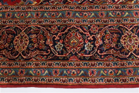 Kashan Red Hand Knotted 96 X 130 Area Rug 100-27977 Image 6