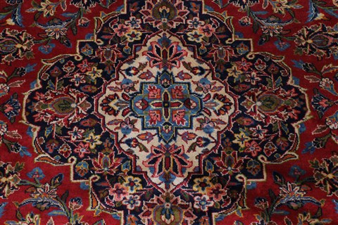 Kashan Red Hand Knotted 96 X 130 Area Rug 100-27977 Image 7