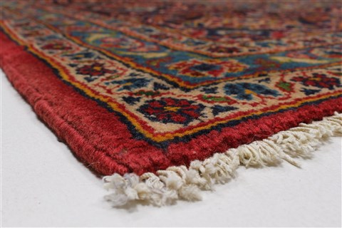 Kashan Red Hand Knotted 96 X 130 Area Rug 100-27977 Image 9