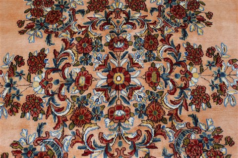 Kerman Cream Hand Knotted 100 X 149 Area Rug 100-27980 Image 15