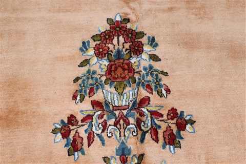 Kerman Cream Hand Knotted 100 X 149 Area Rug 100-27980 Image 18