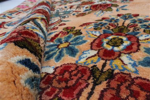 Kerman Cream Hand Knotted 100 X 149 Area Rug 100-27980 Image 3