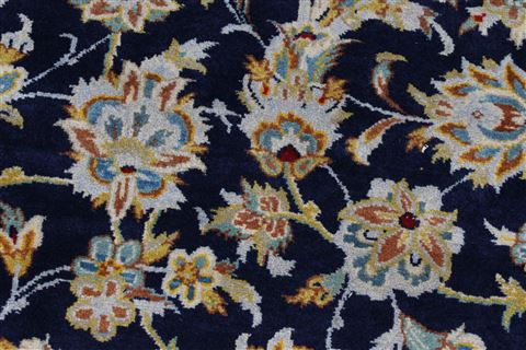 Kashan Beige Hand Knotted 103 X 137 Area Rug 100-27985 Image 13