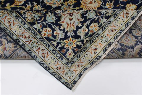 Kashan Beige Hand Knotted 103 X 137 Area Rug 100-27985 Image 5