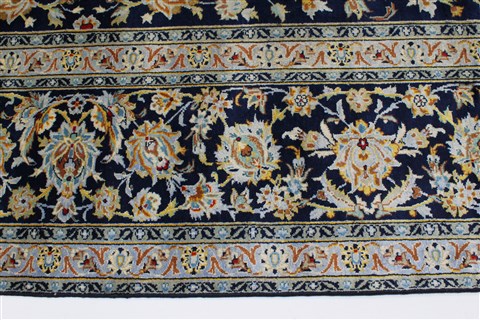 Kashan Beige Hand Knotted 103 X 137 Area Rug 100-27985 Image 8