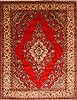 Hamedan Blue Hand Knotted 107 X 136 Area Rug 100-27993 Thumb 0