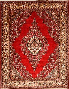 Hamedan Blue Hand Knotted 10'7" X 13'6"  Area Rug 100-27993
