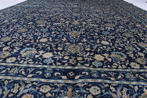 Kashan Beige Hand Knotted 103 X 166 Area Rug 100-27998 Image 4