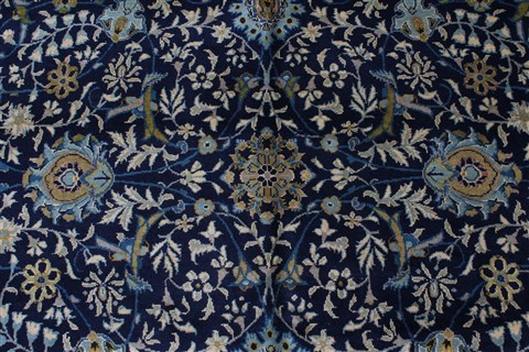 Kashan Beige Hand Knotted 103 X 166 Area Rug 100-27998 Image 6