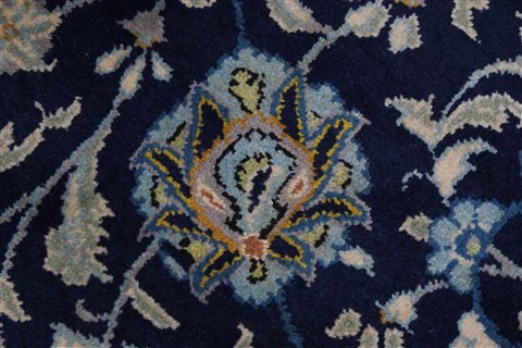 Kashan Beige Hand Knotted 103 X 166 Area Rug 100-27998 Image 9