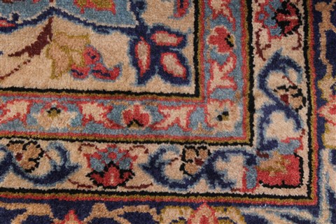 Isfahan Red Hand Knotted 95 X 131 Area Rug 100-27999 Image 1
