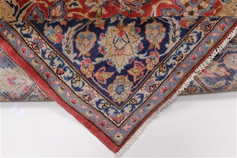 Isfahan Red Hand Knotted 95 X 131 Area Rug 100-27999 Image 4