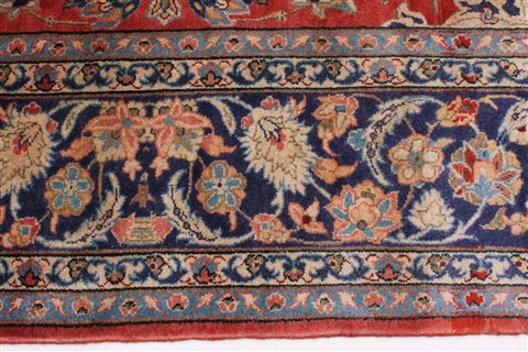 Isfahan Red Hand Knotted 95 X 131 Area Rug 100-27999 Image 7