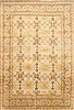 Kashan Beige Hand Knotted 85 X 125  Area Rug 100-28003 Thumb 0