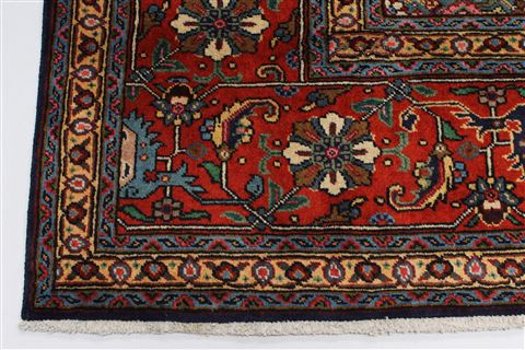 Tabriz Red Hand Knotted 98 X 123 Area Rug 100-28006 Image 11