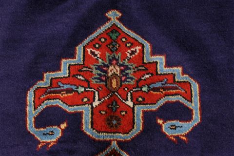 Tabriz Red Hand Knotted 98 X 123 Area Rug 100-28006 Image 14